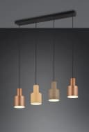 TRIO Leuchten Pendelleuchte AGUDO 4-flammig Beige Höhenverstellbar Bild 5