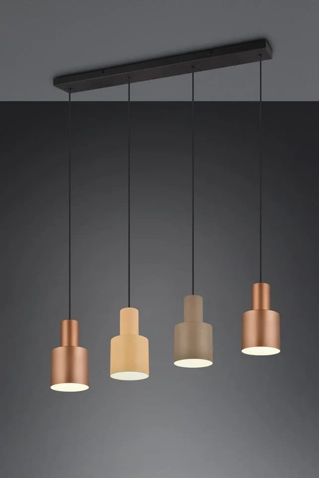 TRIO Leuchten Pendelleuchte AGUDO 4-flammig Beige Höhenverstellbar - Bild 5