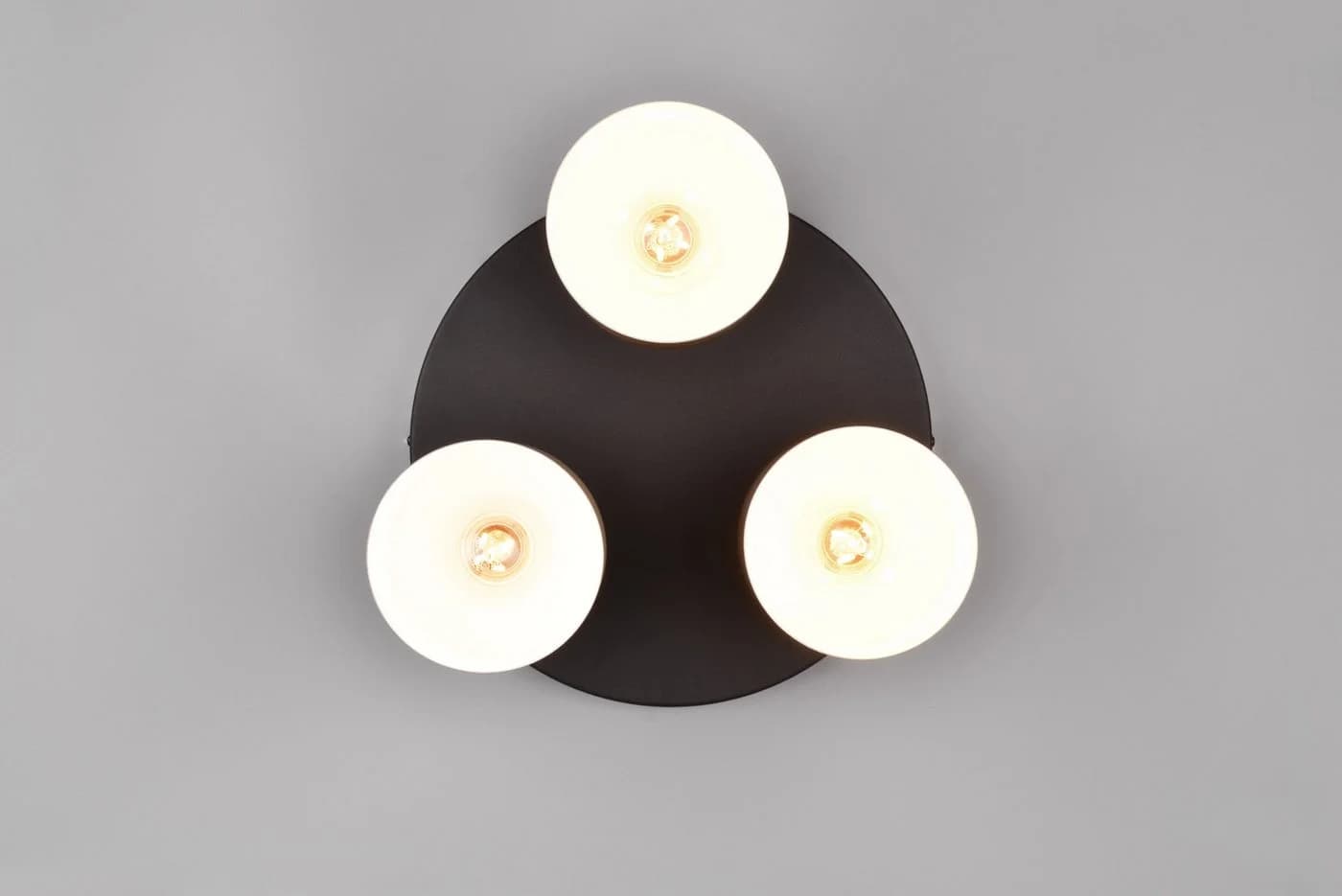 TRIO LEUCHTEN Deckenleuchte AGUDO 3-flammig Braun Beige Metall - Bild 5