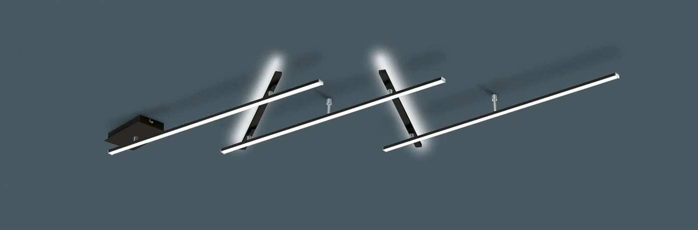 TRIO LEUCHTEN LED Deckenleuchte INDIRA Schwarz Dimmbar - Bild 3