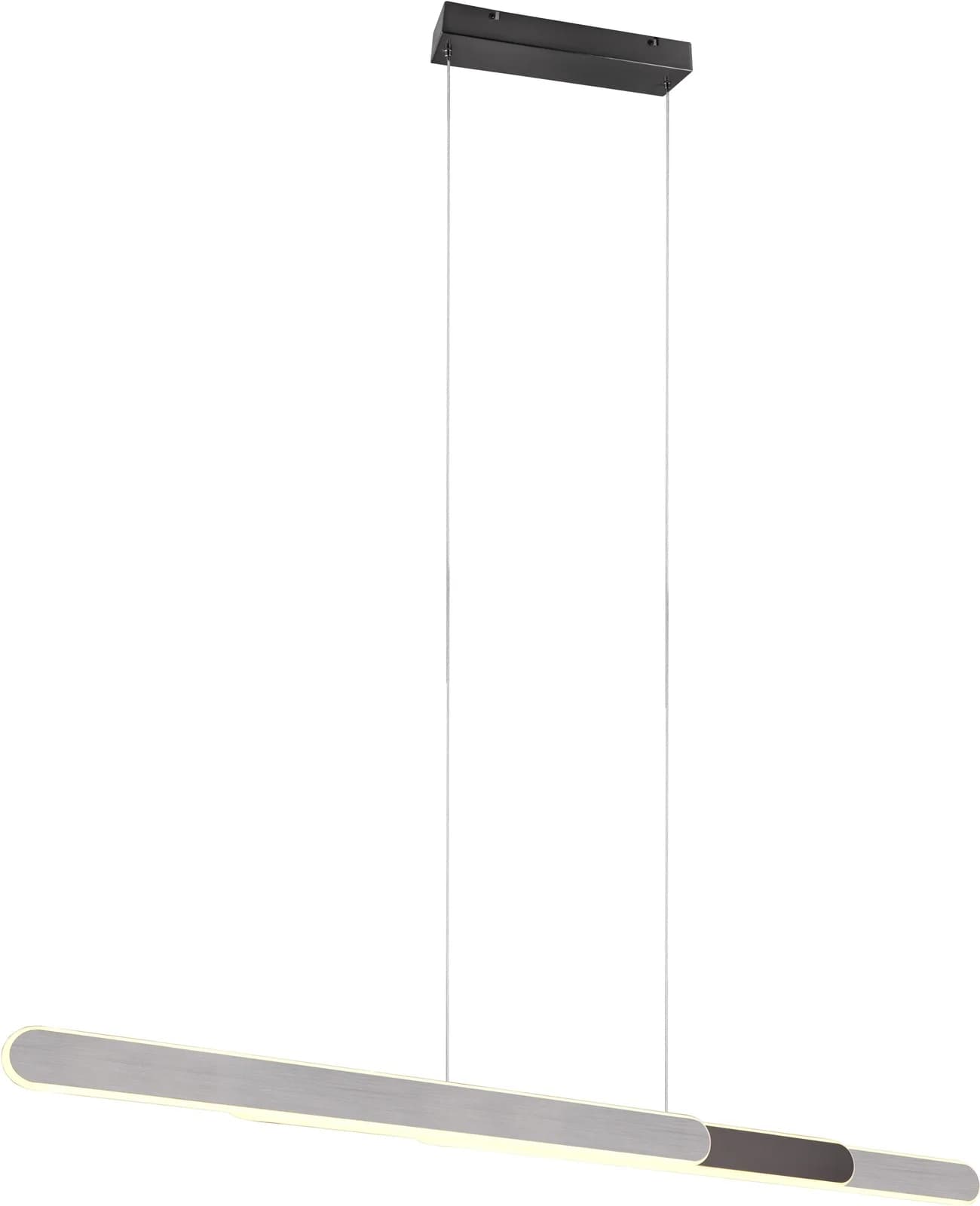 Trio Helios LED Pendelleuchte Grau Aluminium Höhenverstellbar Touch Dimmer