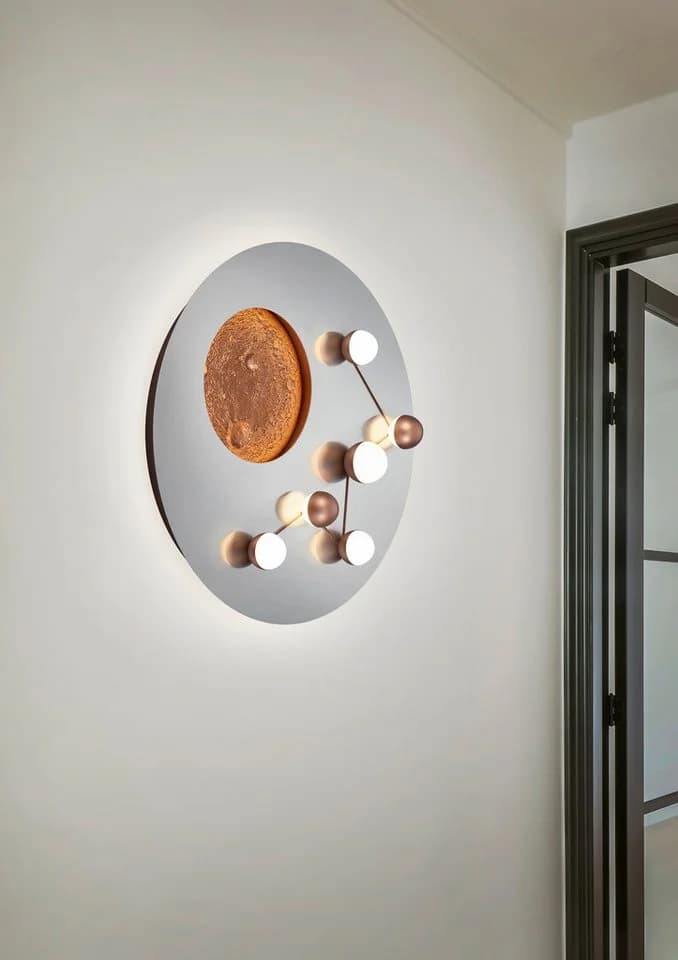 Trio LED-Deckenleuchte Zodiac Braun/Alufarben 42 Watt