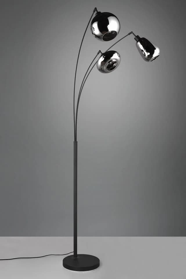 TRIO LEUCHTEN Stehlampe Lumina Schwarz Matt 3x E14 Fußschalter - Bild 3