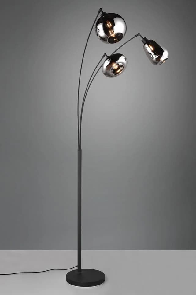 TRIO LEUCHTEN Stehlampe Lumina Schwarz Matt 3x E14 Fußschalter - Bild 4