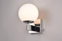 TRIO LEUCHTEN Wandleuchte KULA Badlampe IP44 Chrom Glas Bild 5