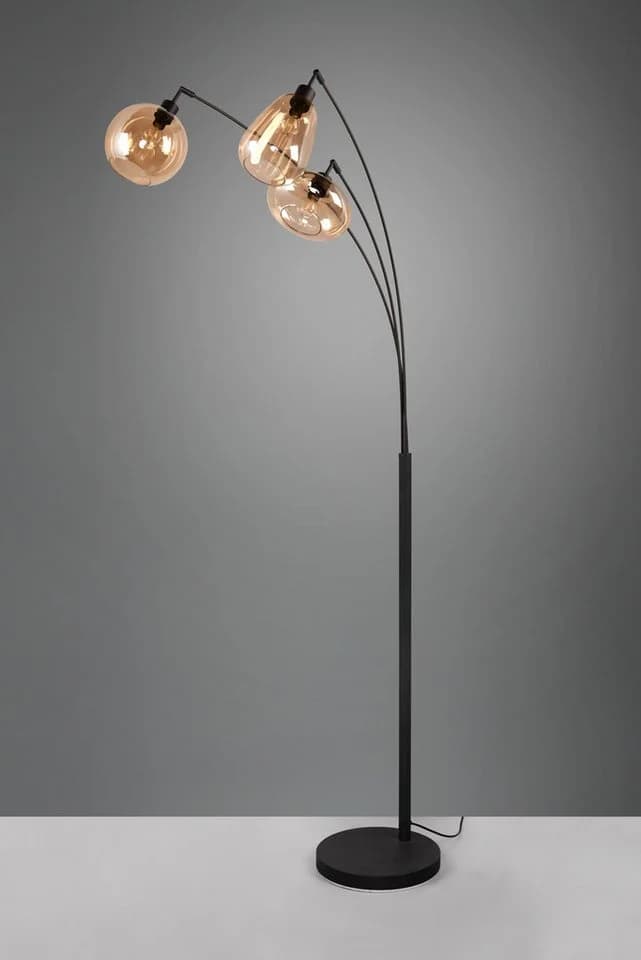 Trio Leuchten Stehlampe Lumina Schwarz Matt 3x E14 - Bild 3