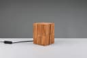 TRIO LEUCHTEN TREASURE Schreibtischlampe Holz Beige mit Türkontaktschalter Bild 5