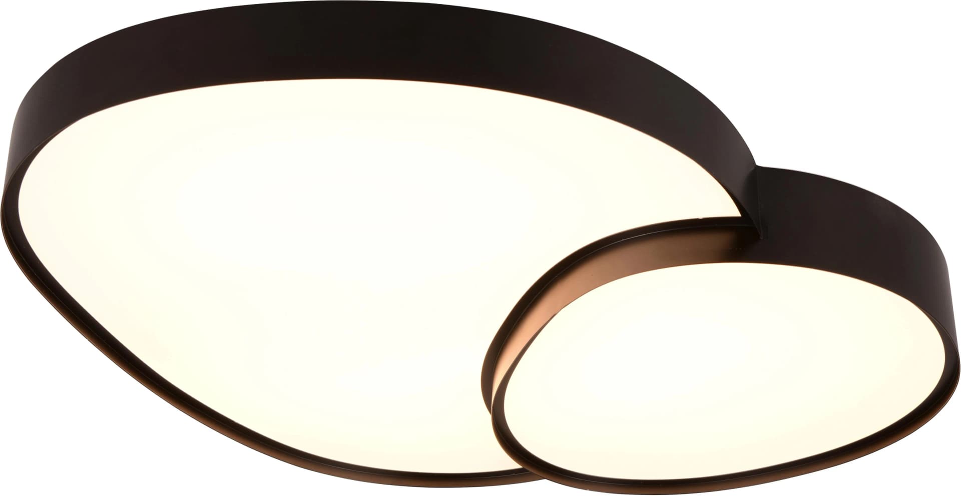 Trio LED Deckenleuchte RISE 45W 5300 Lumen Schwarz