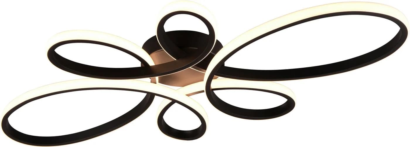TRIO LEUCHTEN LED Deckenleuchte FLY Schwarz Matt Dimmbar - Bild 2