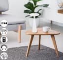 Reality Leuchten LED Tischleuchte TORREZ Weiß Matt Dimmbar USB-C Bild 1
