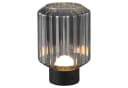 Reality Leuchten LED Tischleuchte LORD Schwarz Glas Dimmbar USB Bild 4