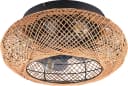 Reality Leuchten Deckenventilator LILLESAND Braun mit Fernbedienung & Timer Bild 3