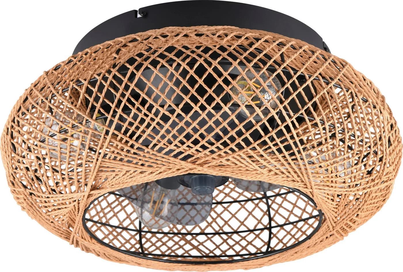 Reality Leuchten Deckenventilator LILLESAND Braun mit Fernbedienung & Timer - Bild 3