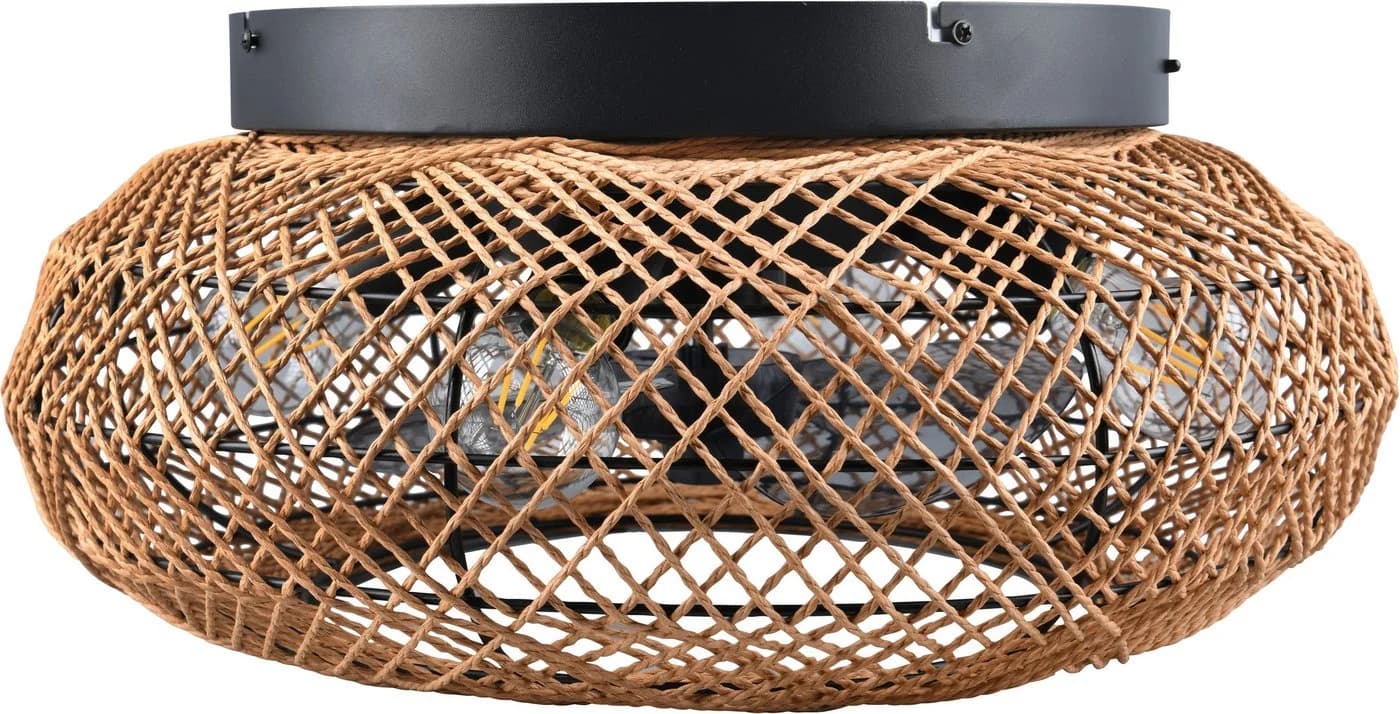 Reality Leuchten Deckenventilator LILLESAND Braun mit Fernbedienung & Timer - Bild 4