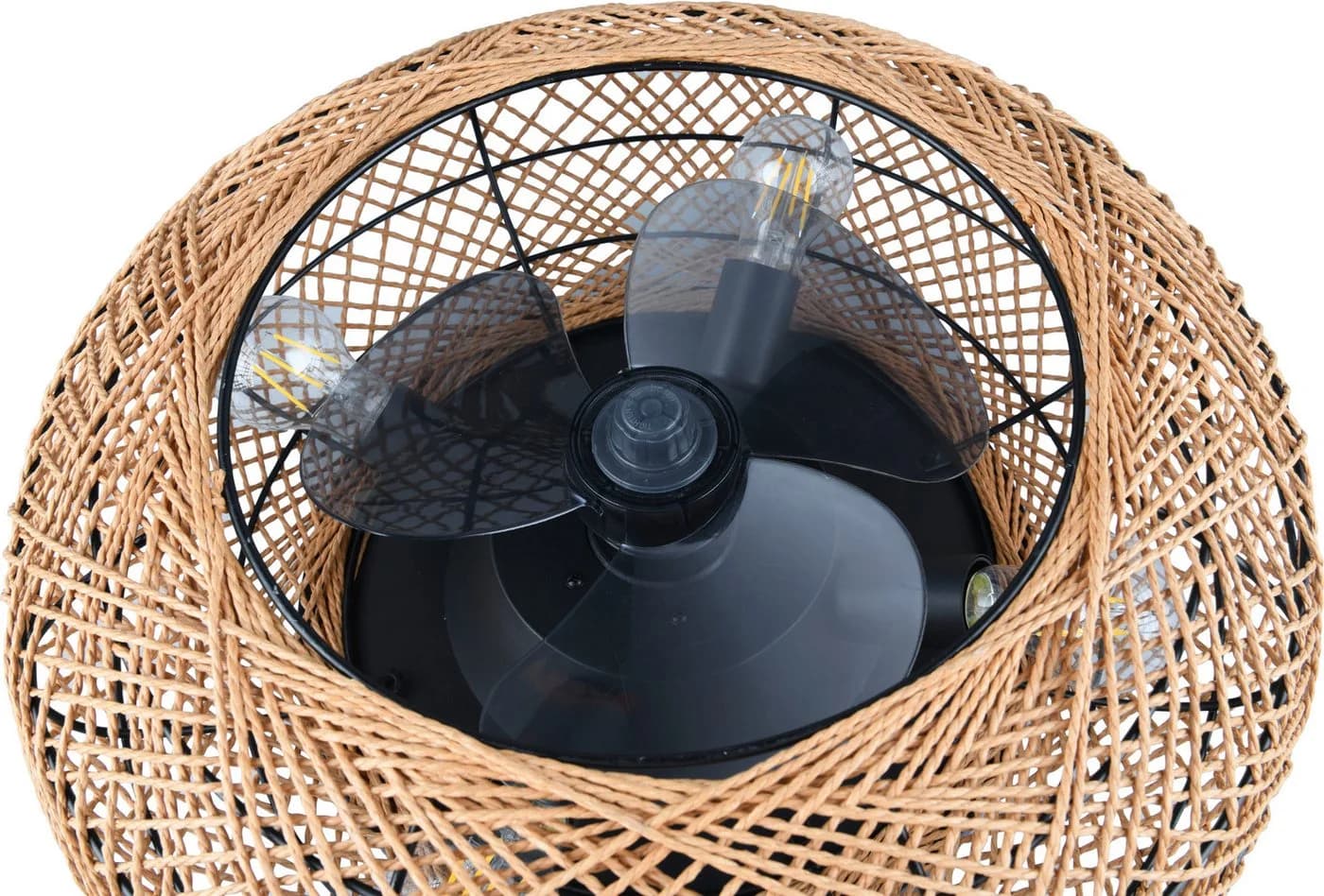 Reality Leuchten Deckenventilator LILLESAND Braun mit Fernbedienung & Timer - Bild 5
