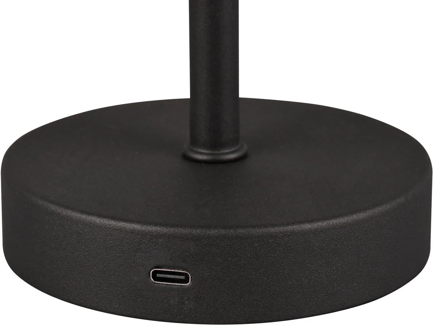MY HOME LED Tischleuchte Kadira Schwarz Matt Akku USB-C Touchdimmer - Bild 5