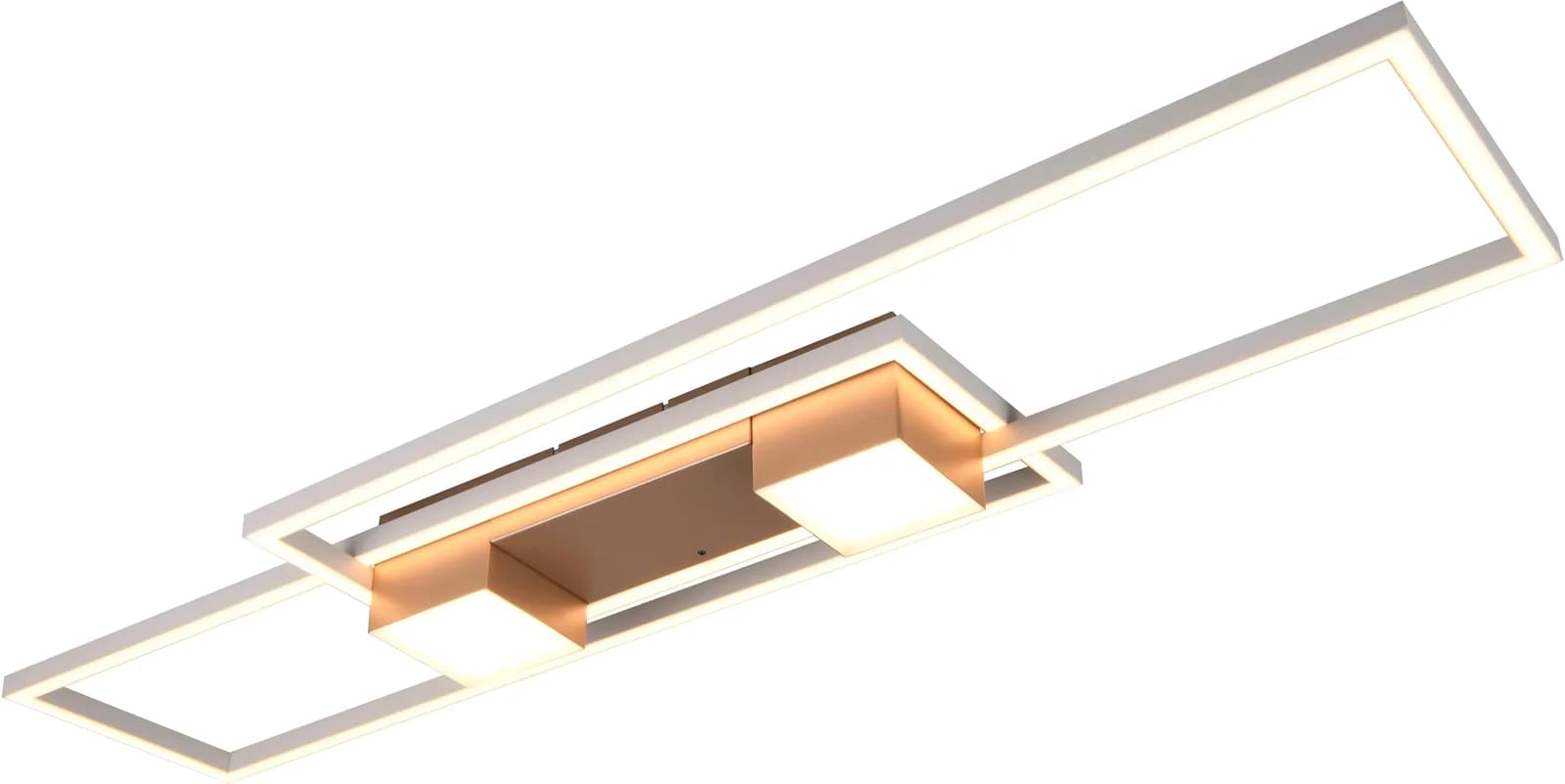 TRIO LEUCHTEN ALBANY LED Deckenleuchte 37W dimmbar braun
