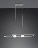 Trio LED-Hängelampe Albany Nickel 100x28 cm Alu CCT dimmbar Bild 1