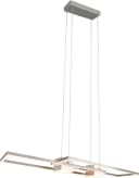 Trio LED-Hängelampe Albany Nickel 100x28 cm Alu CCT dimmbar Bild 2