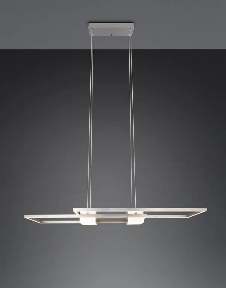 Trio LED-Hängelampe Albany Nickel 100x28 cm Alu CCT dimmbar - Bild 3