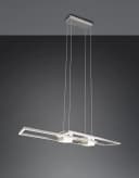 Trio LED-Hängelampe Albany Nickel 100x28 cm Alu CCT dimmbar Bild 4