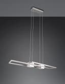 Trio LED-Hängelampe Albany Nickel 100x28 cm Alu CCT dimmbar Bild 5