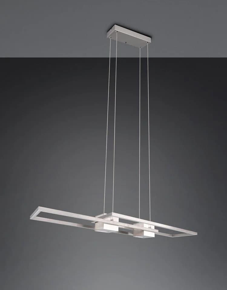 Trio LED-Hängelampe Albany Nickel 100x28 cm Alu CCT dimmbar - Bild 5