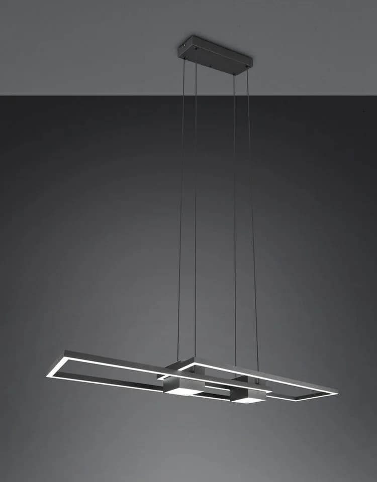 TRIO Leuchten LED Pendelleuchte Albany Schwarz Dimmbar CCT - Bild 3