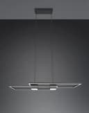 TRIO Leuchten LED Pendelleuchte Albany Schwarz Dimmbar CCT Bild 4