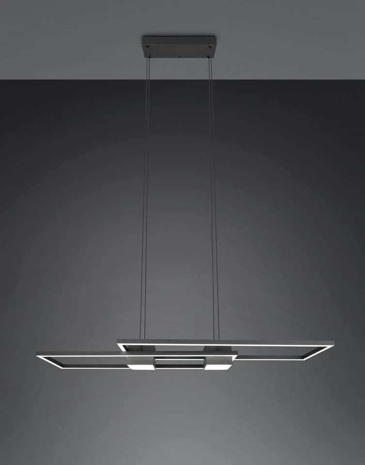 TRIO Leuchten LED Pendelleuchte Albany Schwarz Dimmbar CCT - Bild 4