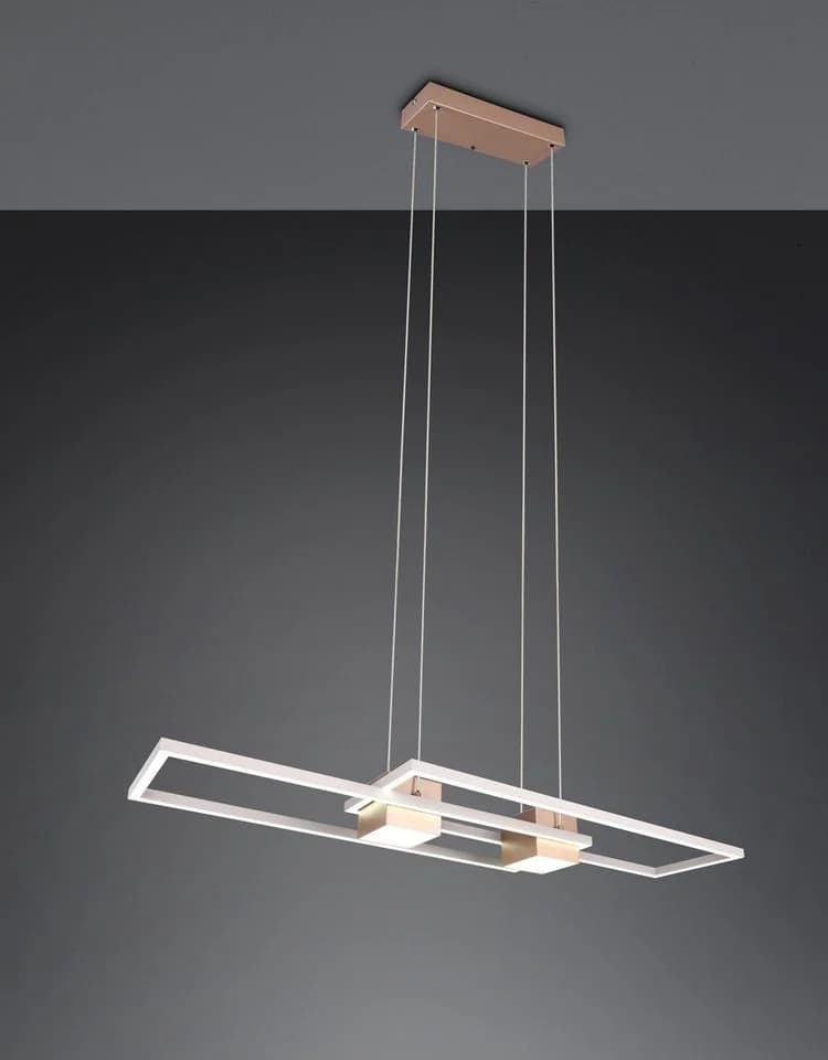 Trio Leuchten LED Pendelleuchte ALBANY Dimmbar CCT Fernbedienung Braun - Bild 3