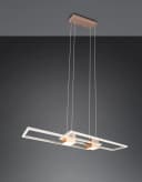 Trio Leuchten LED Pendelleuchte ALBANY Dimmbar CCT Fernbedienung Braun Bild 4