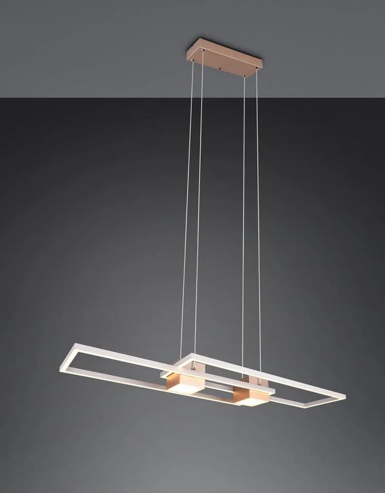 Trio Leuchten LED Pendelleuchte ALBANY Dimmbar CCT Fernbedienung Braun - Bild 4