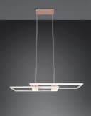 Trio Leuchten LED Pendelleuchte ALBANY Dimmbar CCT Fernbedienung Braun Bild 5