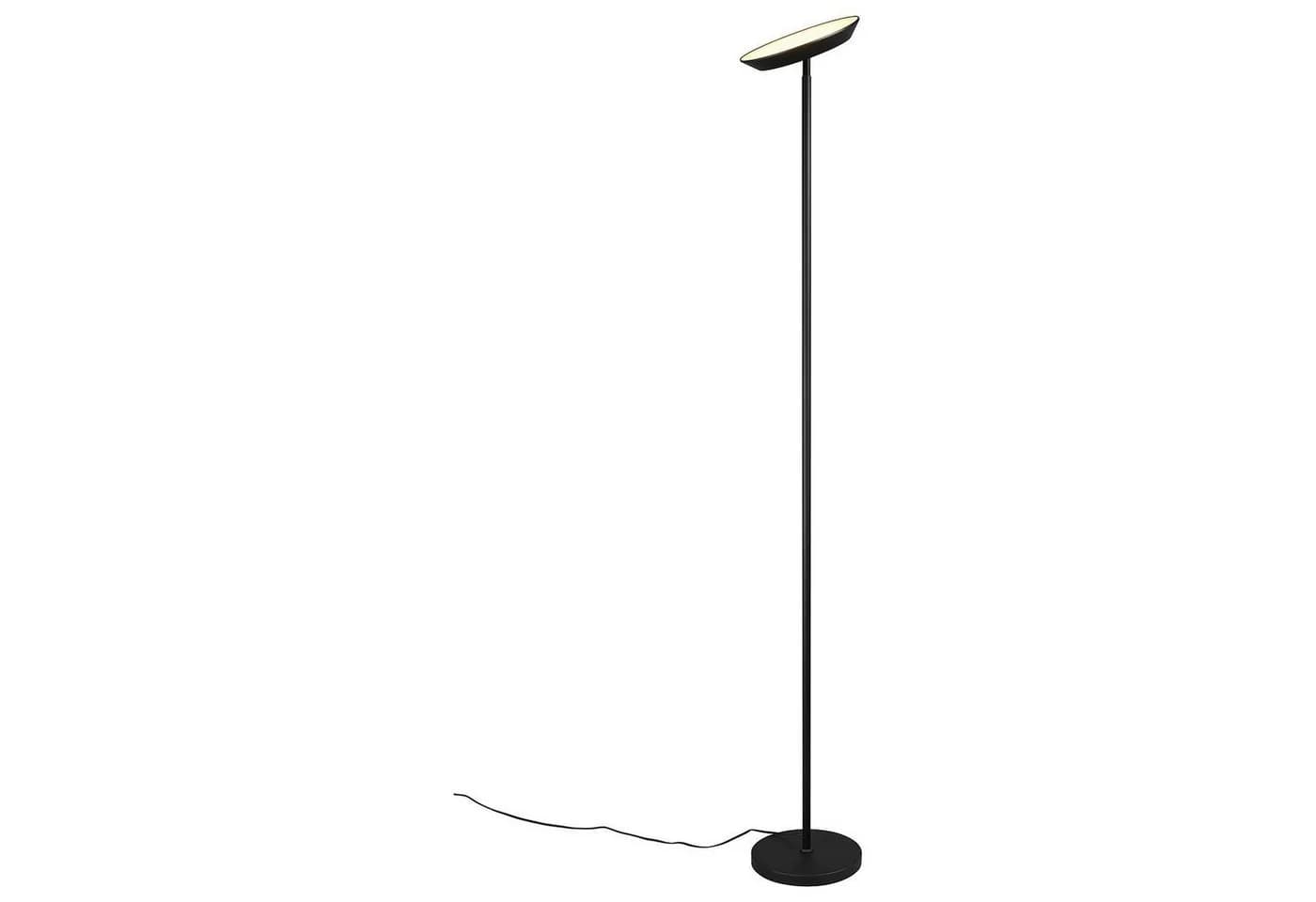 Reality Leuchten LED Deckenfluter SPECTER Schwarz Dimmbar Touchsensor