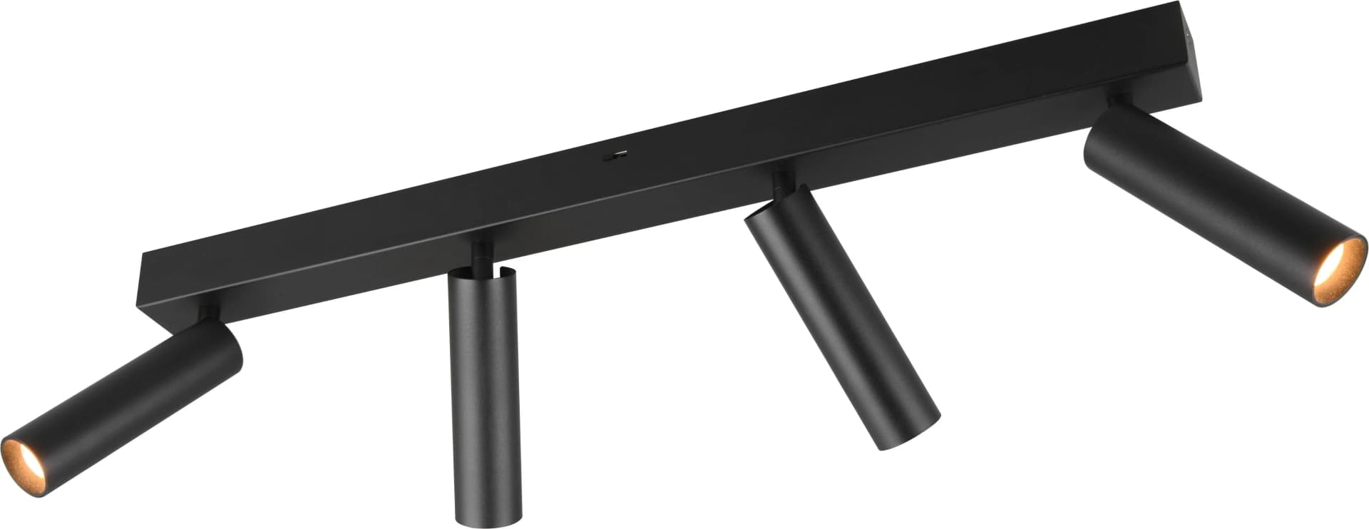 Trio LED-Deckenspot Ambala 4-fl. Schwarz Metall CCT Dimmbar