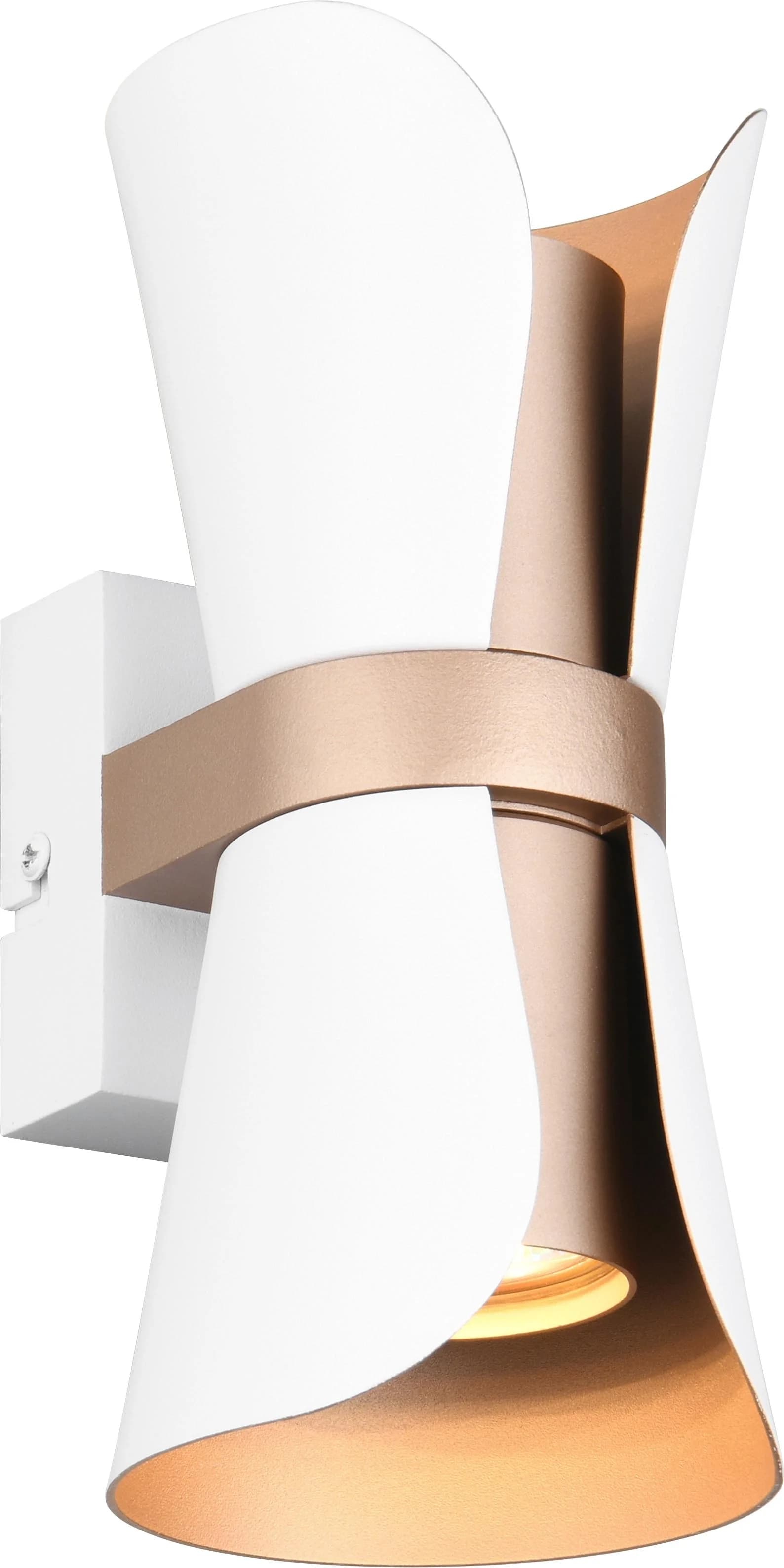 Trio Leuchten Wandleuchte COAT weiß matt coffee