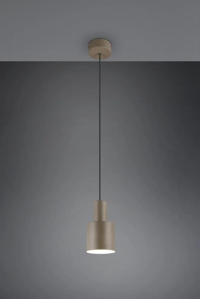 TRIO Leuchten Pendelleuchte AGUDO Taupe Höhenverstellbar E27 - Bild 3