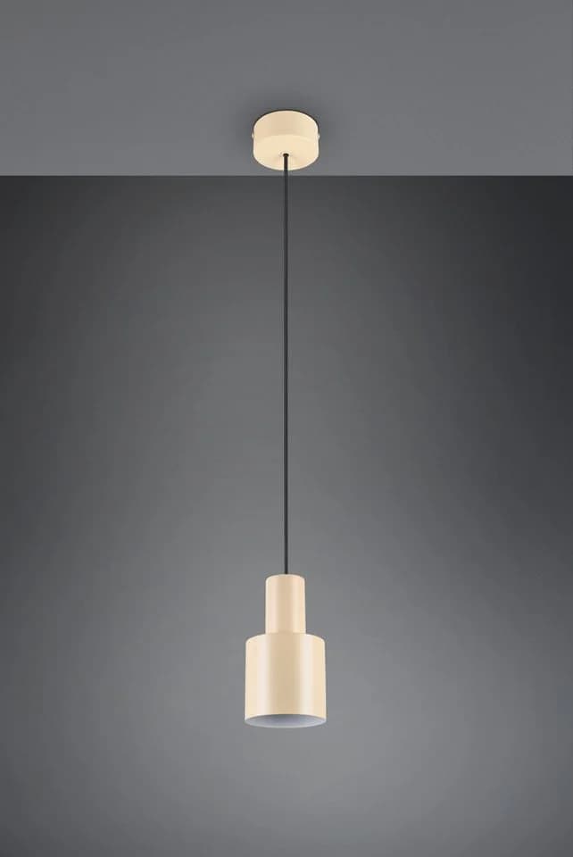 TRIO Leuchten Pendelleuchte AGUDO Beige Hängelampe 1-flammig - Bild 2