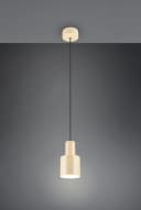 TRIO Leuchten Pendelleuchte AGUDO Beige Hängelampe 1-flammig Bild 3