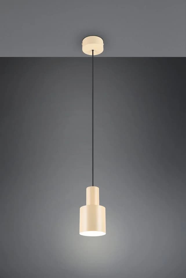 TRIO Leuchten Pendelleuchte AGUDO Beige Hängelampe 1-flammig - Bild 3