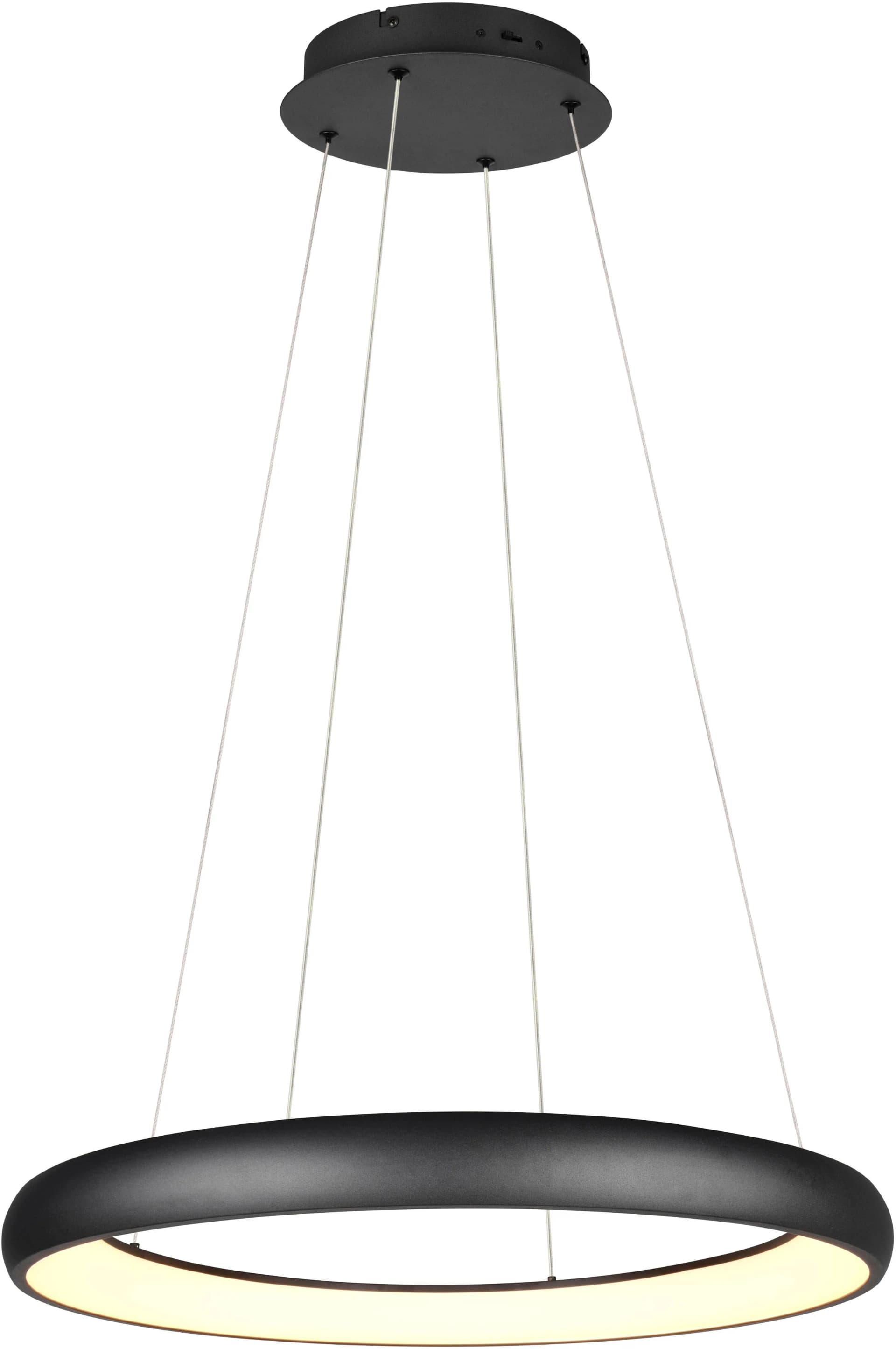 LED-Hängeleuchte Cardona, Ø 75 cm, schwarz, CCT, Metall