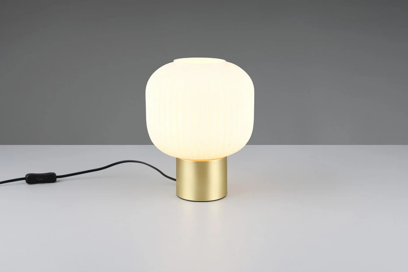 Trio Leuchten Schreibtischlampe DIVA, E27 Tischleuchte mit Glasschirm Ø 20cm - Bild 3