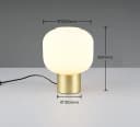 Trio Leuchten Schreibtischlampe DIVA, E27 Tischleuchte mit Glasschirm Ø 20cm Bild 5