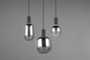 TRIO LEUCHTEN Pendelleuchte DIVA 3-flammig schwarz matt Glas Bild 5