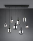 TRIO LEUCHTEN Pendelleuchte DIVA 8-flammig E27 Schwarz Bild 3