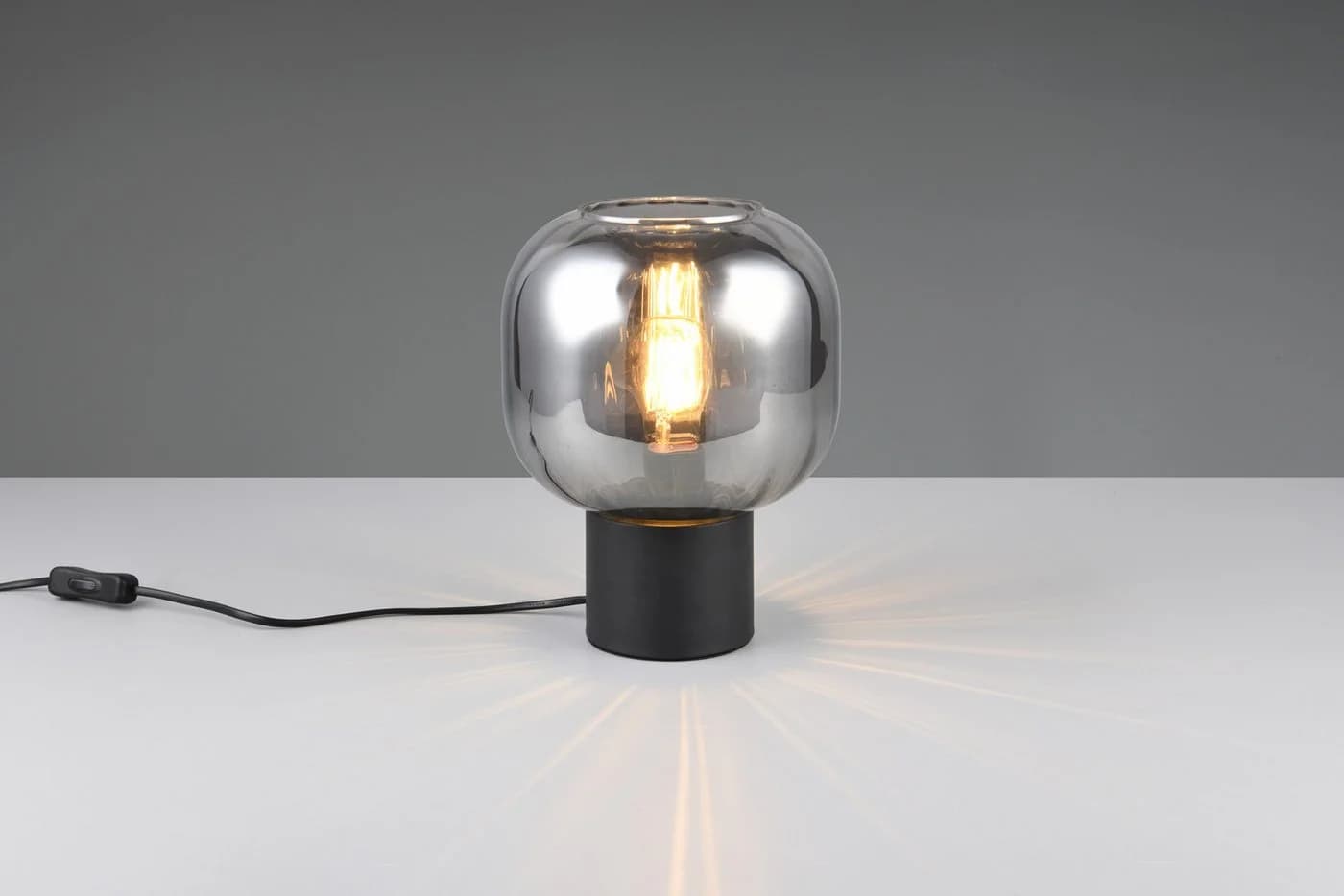 TRIO Leuchten Schreibtischlampe DIVA, E27 Tischleuchte mit Glasschirm Ø 20cm - Bild 3