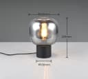 TRIO Leuchten Schreibtischlampe DIVA, E27 Tischleuchte mit Glasschirm Ø 20cm Bild 5