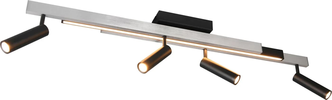TRIO LEUCHTEN LED Deckenleuchte ZENO Ausziehbar Dimmbar CCT Grau/Schwarz - Bild 2