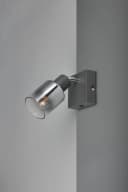 Reality Leuchten Deckenstrahler CADIZ, Spot 1-flammig, Glas anthrazit, E14 Bild 3